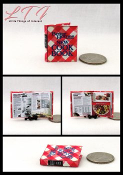 BETTER HOMES & GARDEN Cookbook Miniature 1/12 Scale Illustrated Book Kitchen BETTER HOMES & GARDEN Cookbook Miniature 1/12 Scale Illustrated Book Kitchen
