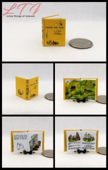 WINNIE THE POOH Miniature 1/12 Scale Illustrated Readable Book WINNIE THE POOH Miniature 1/12 Scale Illustrated Readable Book